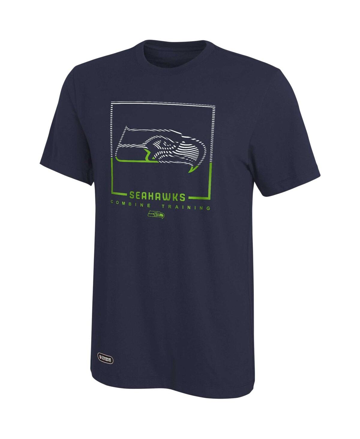 Men's Navy Seattle Seahawks Combine Authentic Clutch T-shirt - Navy