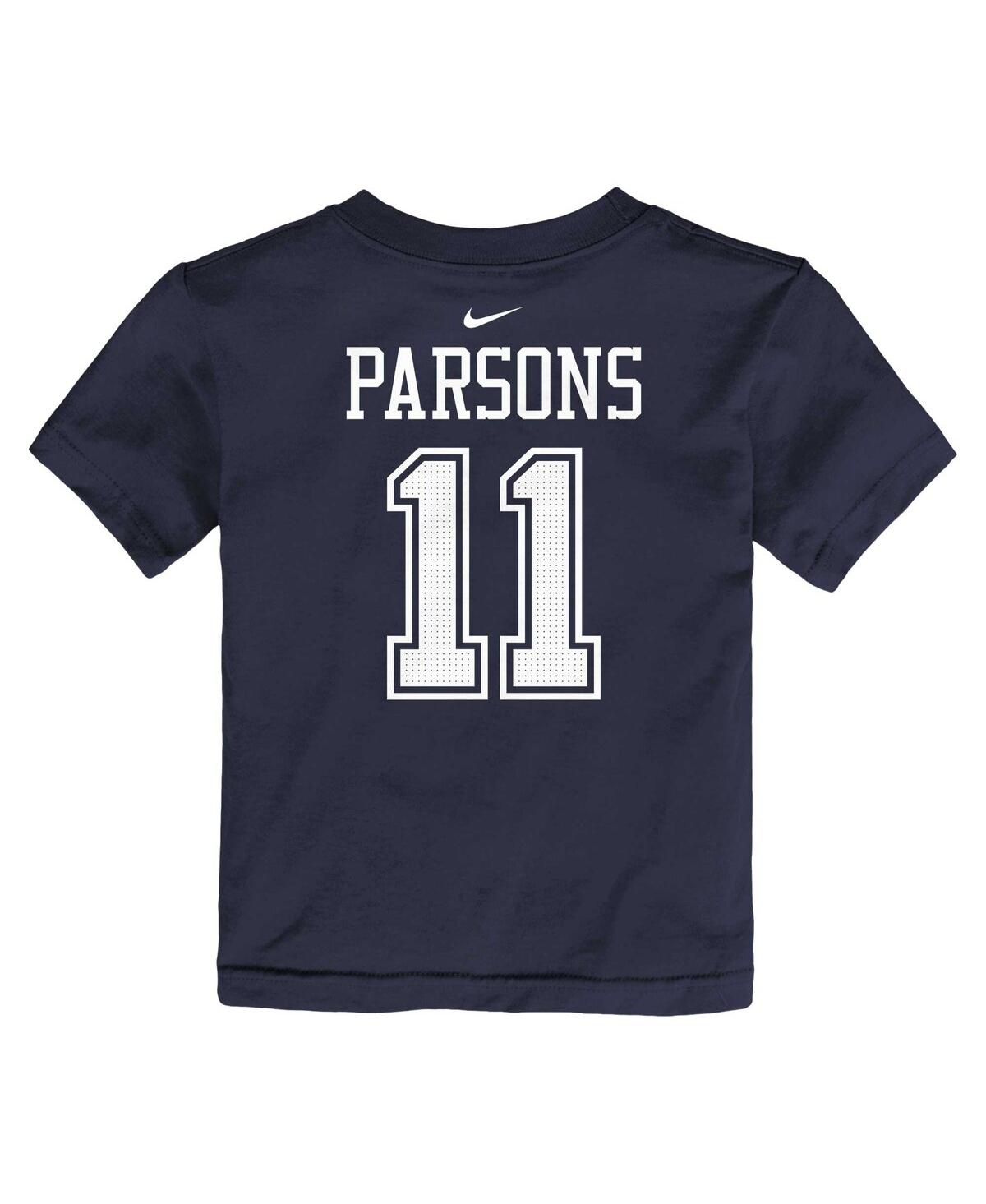 Nike Toddler Boys And Girls  Micah Parsons Navy Dallas Cowboys Player Name And Number T-shirt In Navy