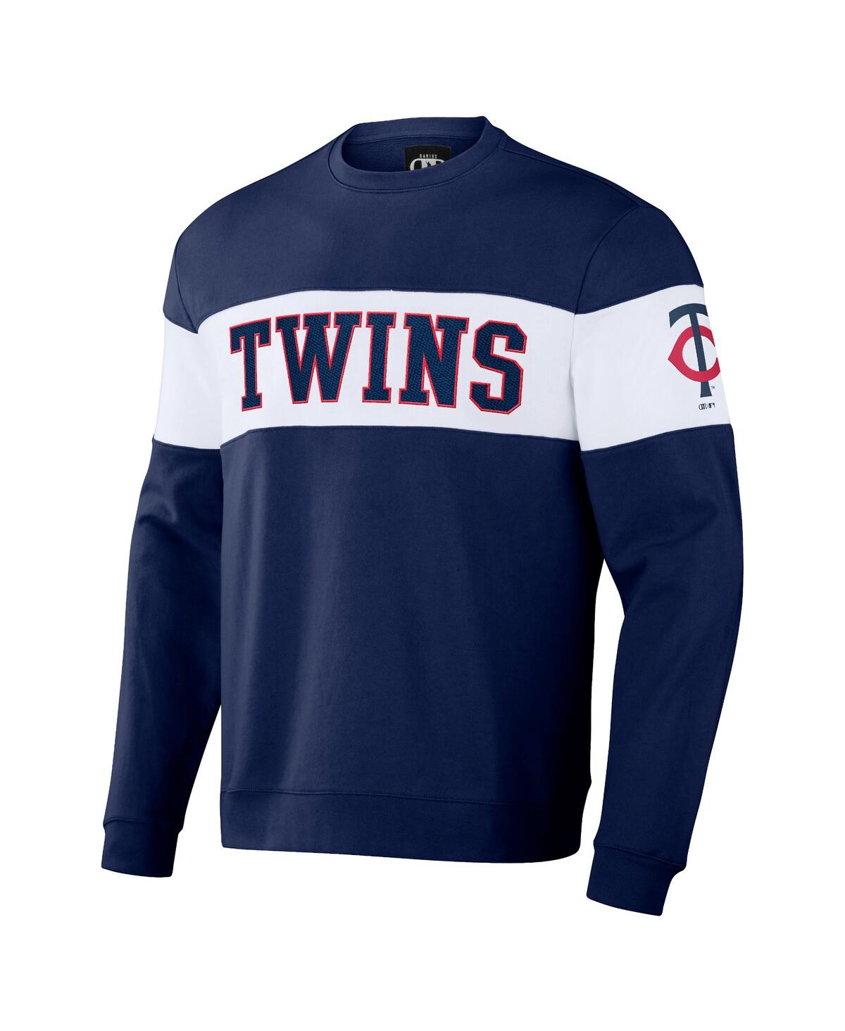 Shop Fanatics Men's Darius Rucker Collection By  Navy Minnesota Twins Stripe Pullover Sweatshirt