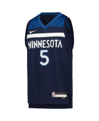 Big Boys Anthony Edwards Navy Minnesota Timberwolves Swingman Jersey - Icon Edition