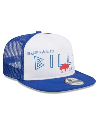 Men's White, Royal Buffalo Bills Gridiron Classics Banger 9FIFTY Trucker Snapback Hat