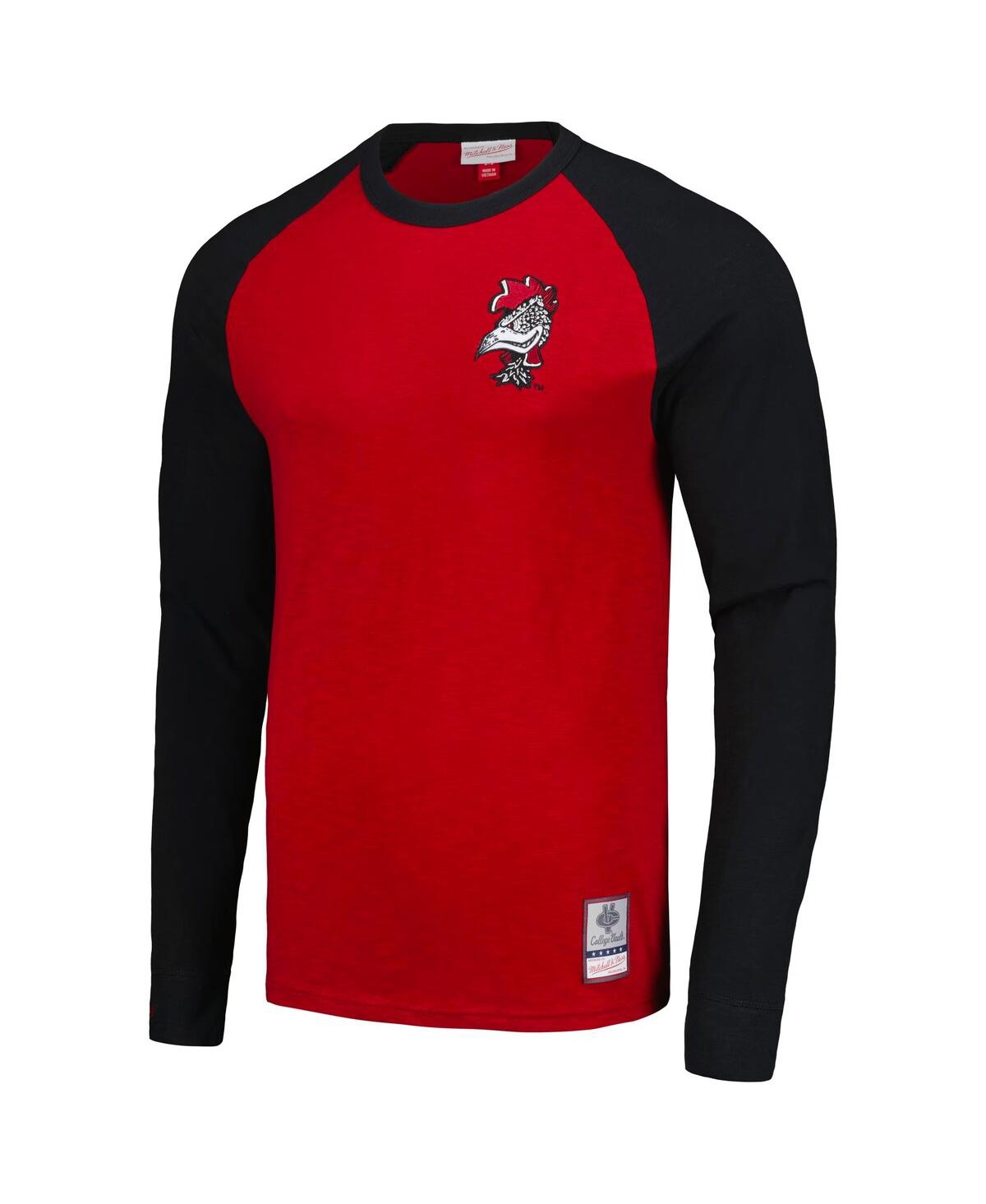 Men's Mitchell & NessSouth Carolina Gamecocks Legendary Slub Raglan Long Sleeve T-shirt - Garnet