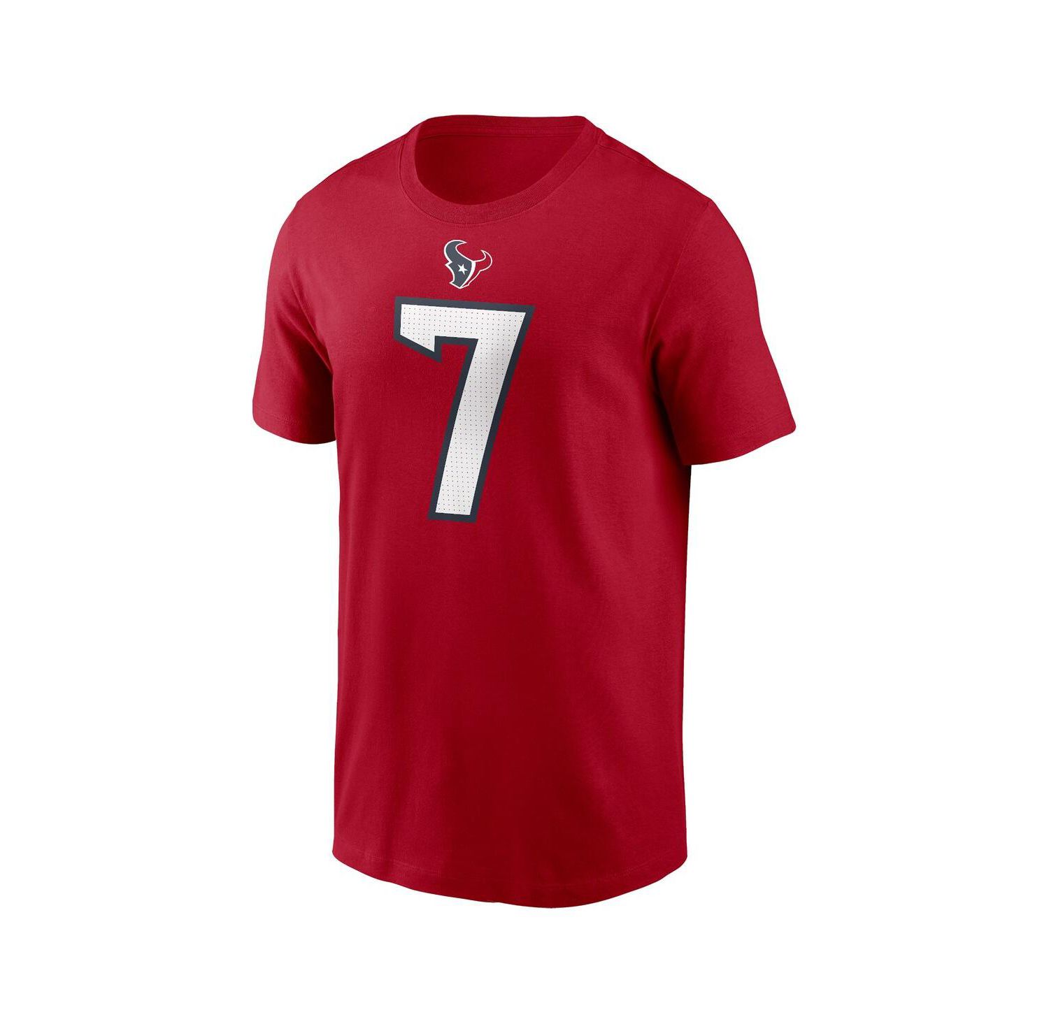 Men's C.J. Stroud Red Houston Texans Player Name and Number T-shirt
