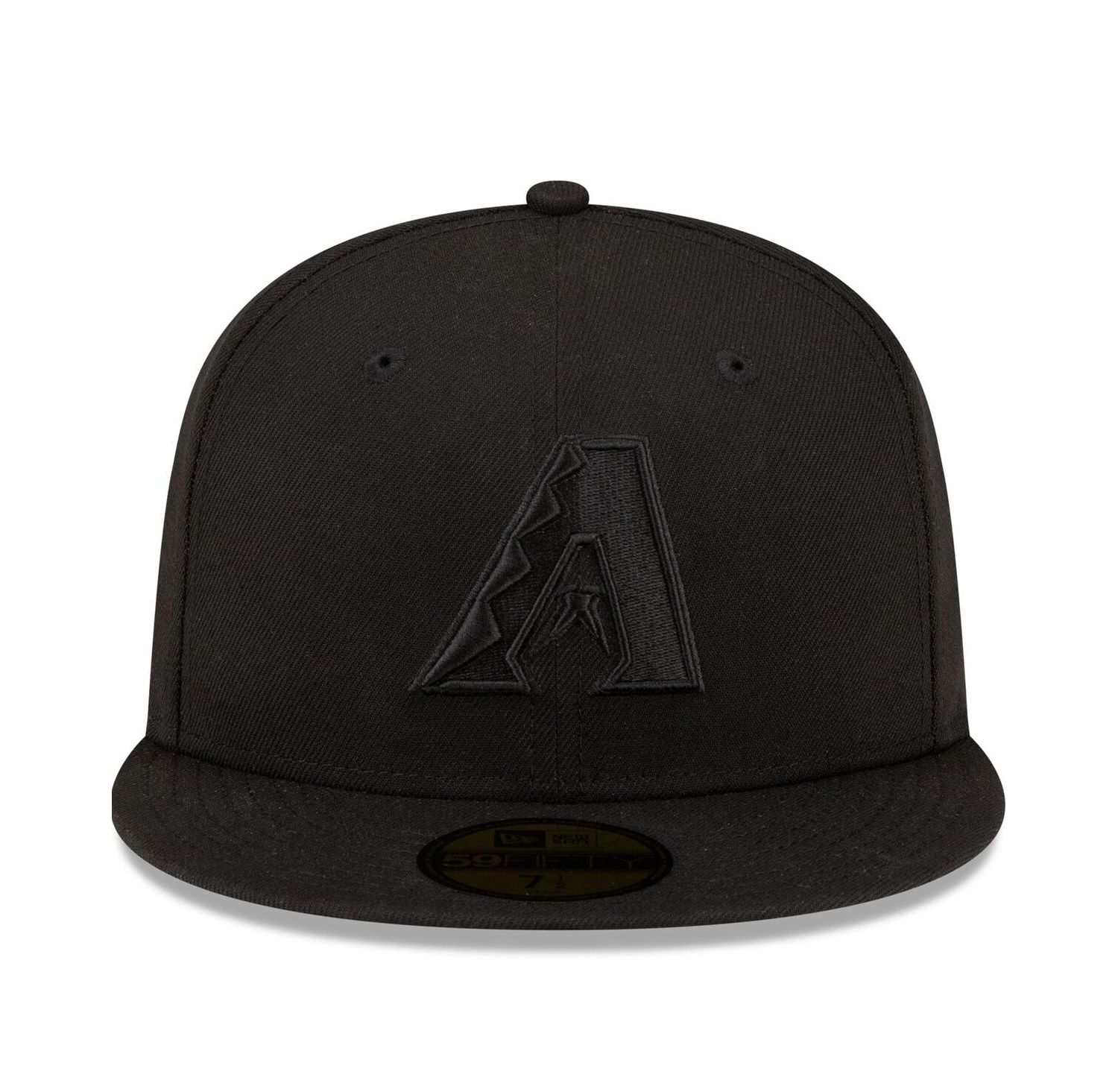 Men's Arizona Diamondbacks Black on Black 59FIFTY Fitted Hat