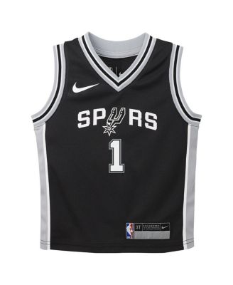 Toddler Boys and Girls Victor Wembanyama Black San Antonio Spurs Swingman Player Jersey - Icon Edition
