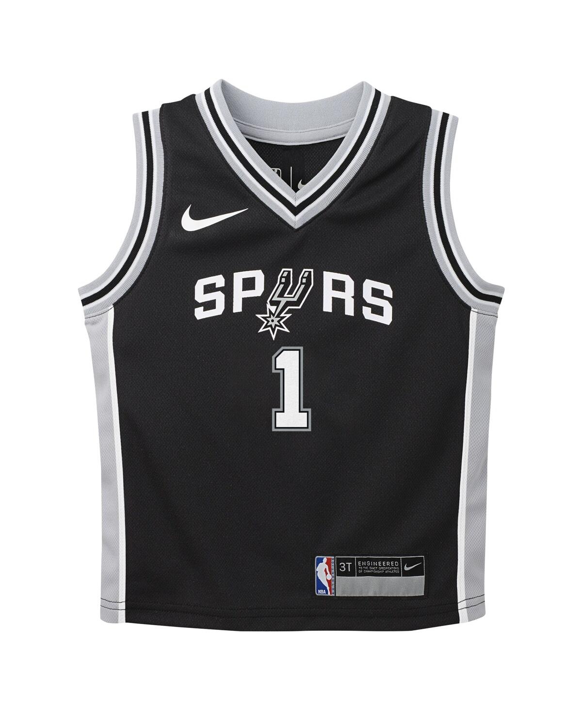 Toddler Boys and Girls Nike Victor WembanyamaSan Antonio Spurs Swingman Player Jersey - Icon Edition - Black