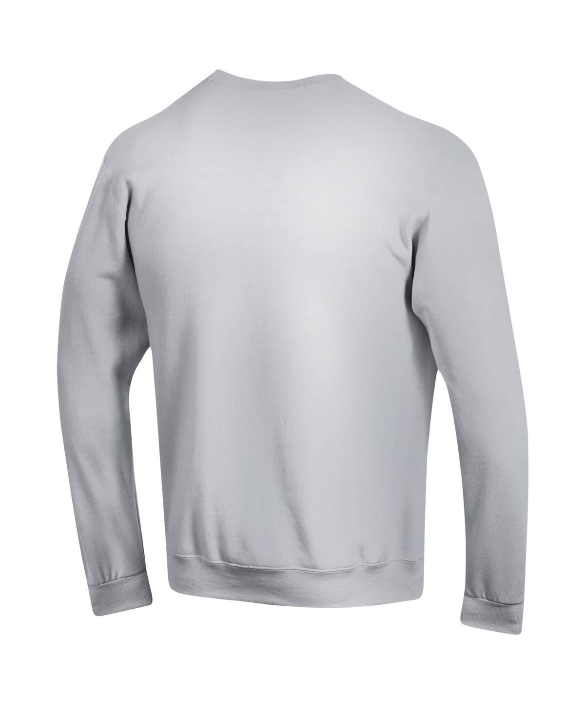 Shop Champion Men's  Silver Distressed Colorado Buffaloes Arch Over Logo Reverse Weave Pullover Sweatshirt