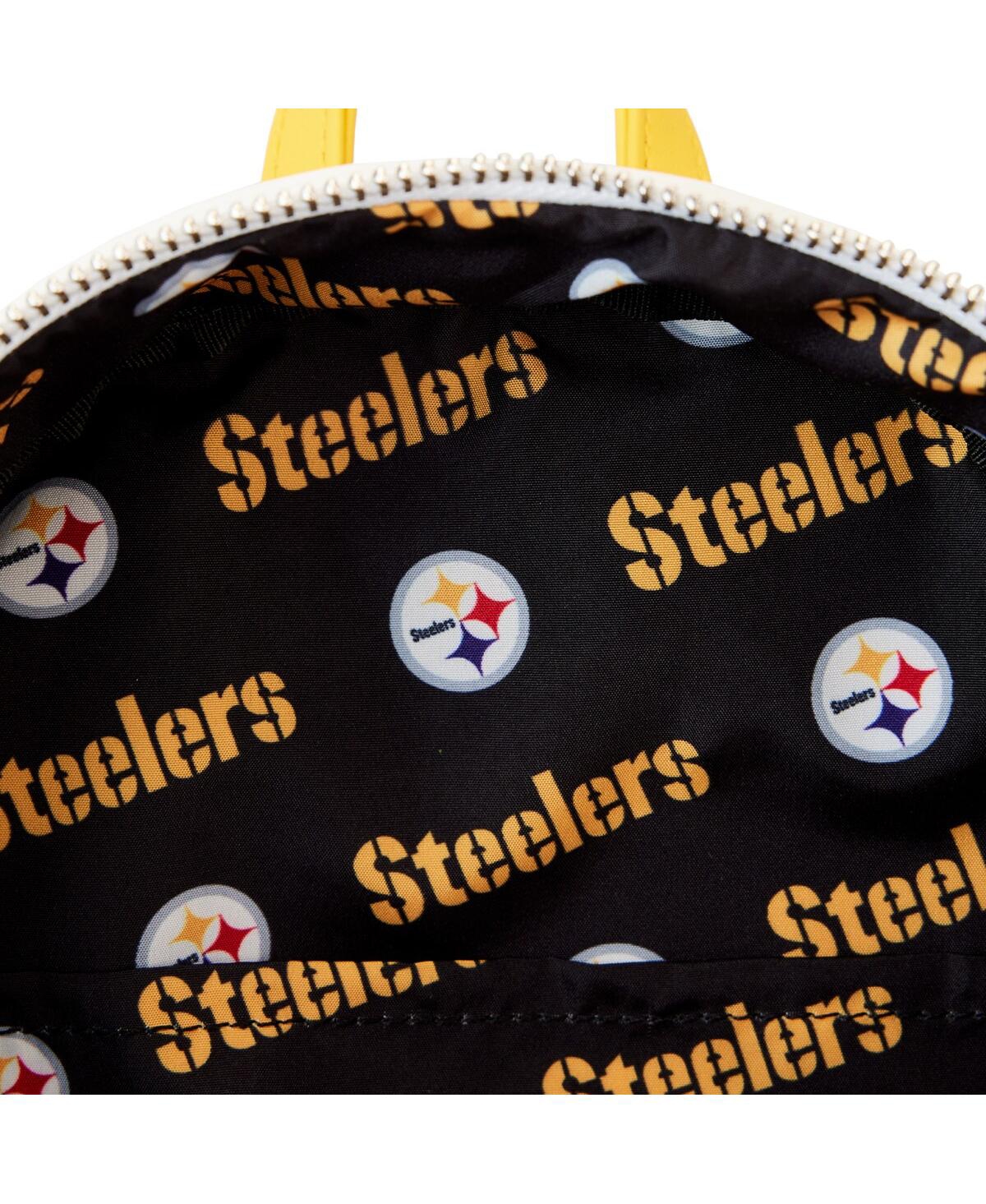 Shop Loungefly Men's And Women's  Pittsburgh Steelers Sequin Mini Backpack In Black,yellow