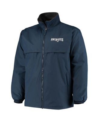Men's Navy New England Patriots Triumph Fleece Full-Zip Jacket