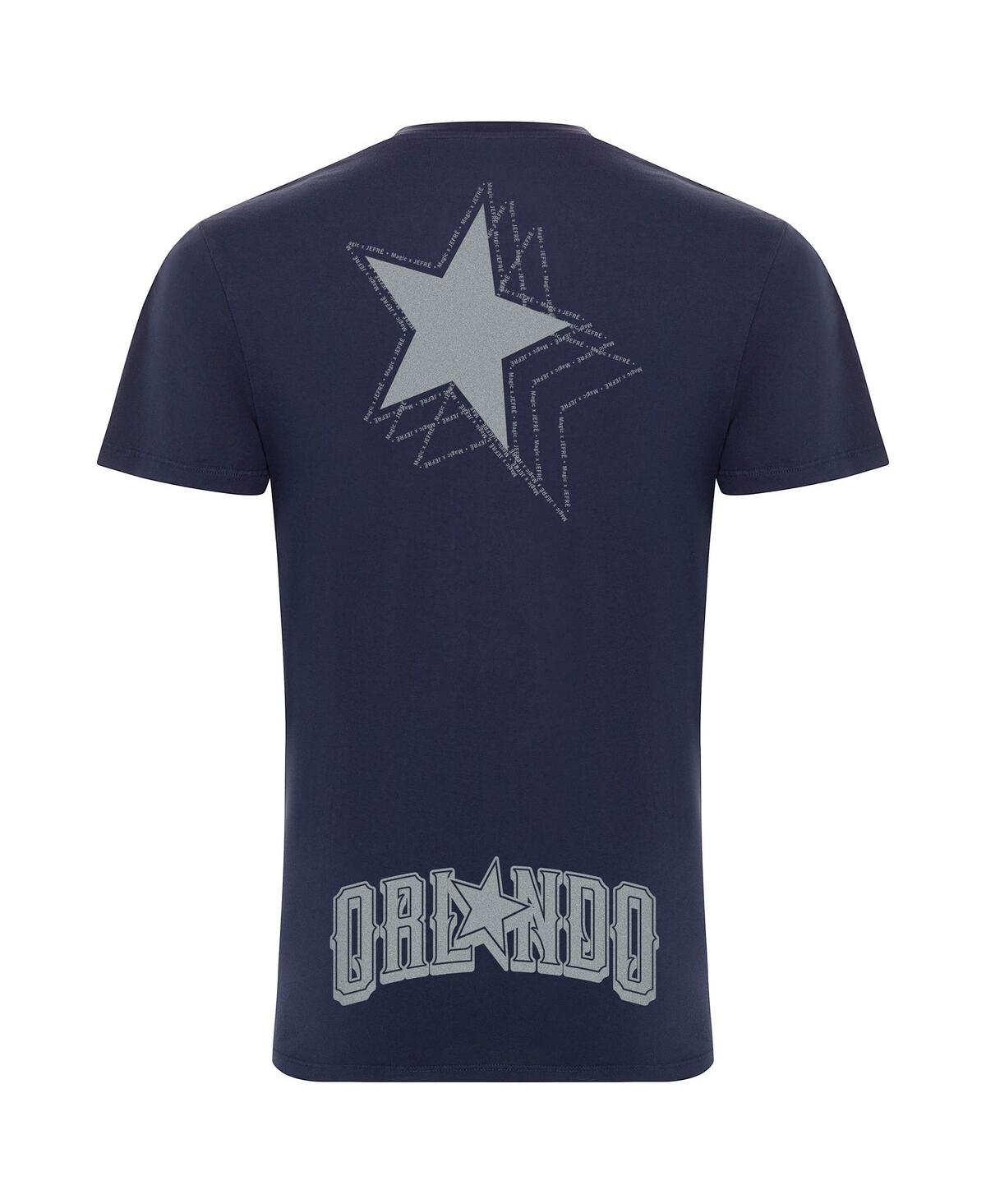 Sportiqe Men's And Women's  Heather Navy Orlando Magic X Jefre 2023/24 City Edition Bingham T-shirt In Heather Navy
