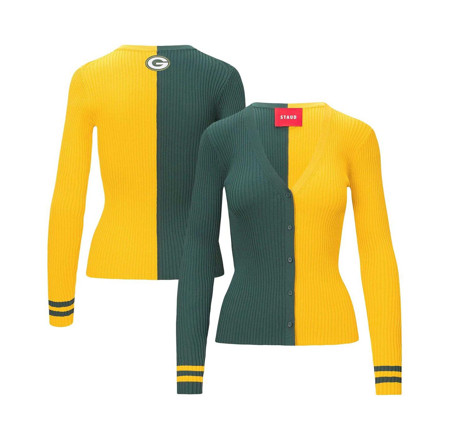 Women's Green, Gold Green Bay Packers Cargo Sweater