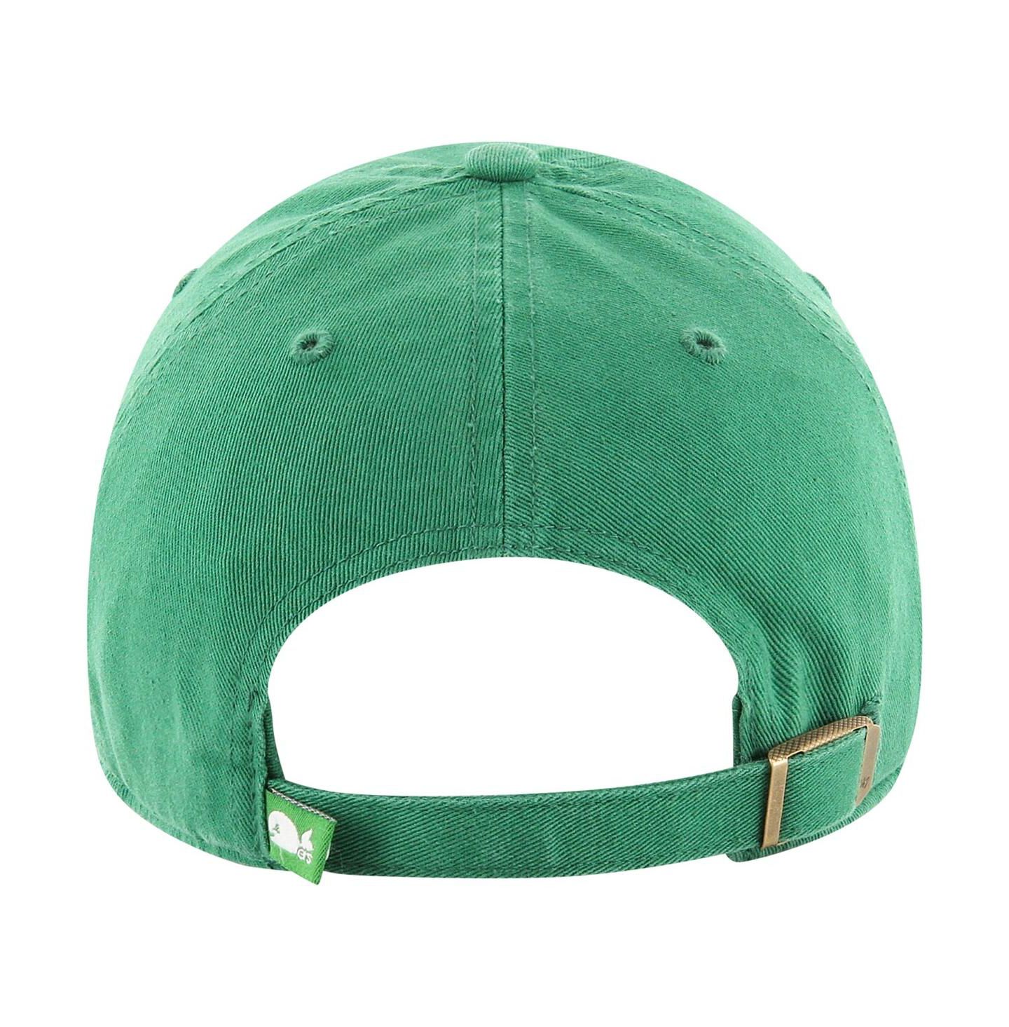 Мужская кепка '47 Brand Green Distressed Hartford Whalers Vintage-Like Hockey Logo Clean Up Adjustable Hat — фото 2