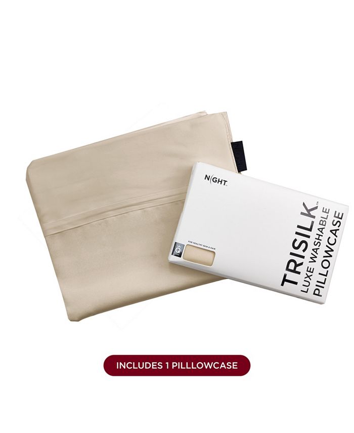 NIGHT Trisilk Washable Mulberry Silk Pillowcase Macy's
