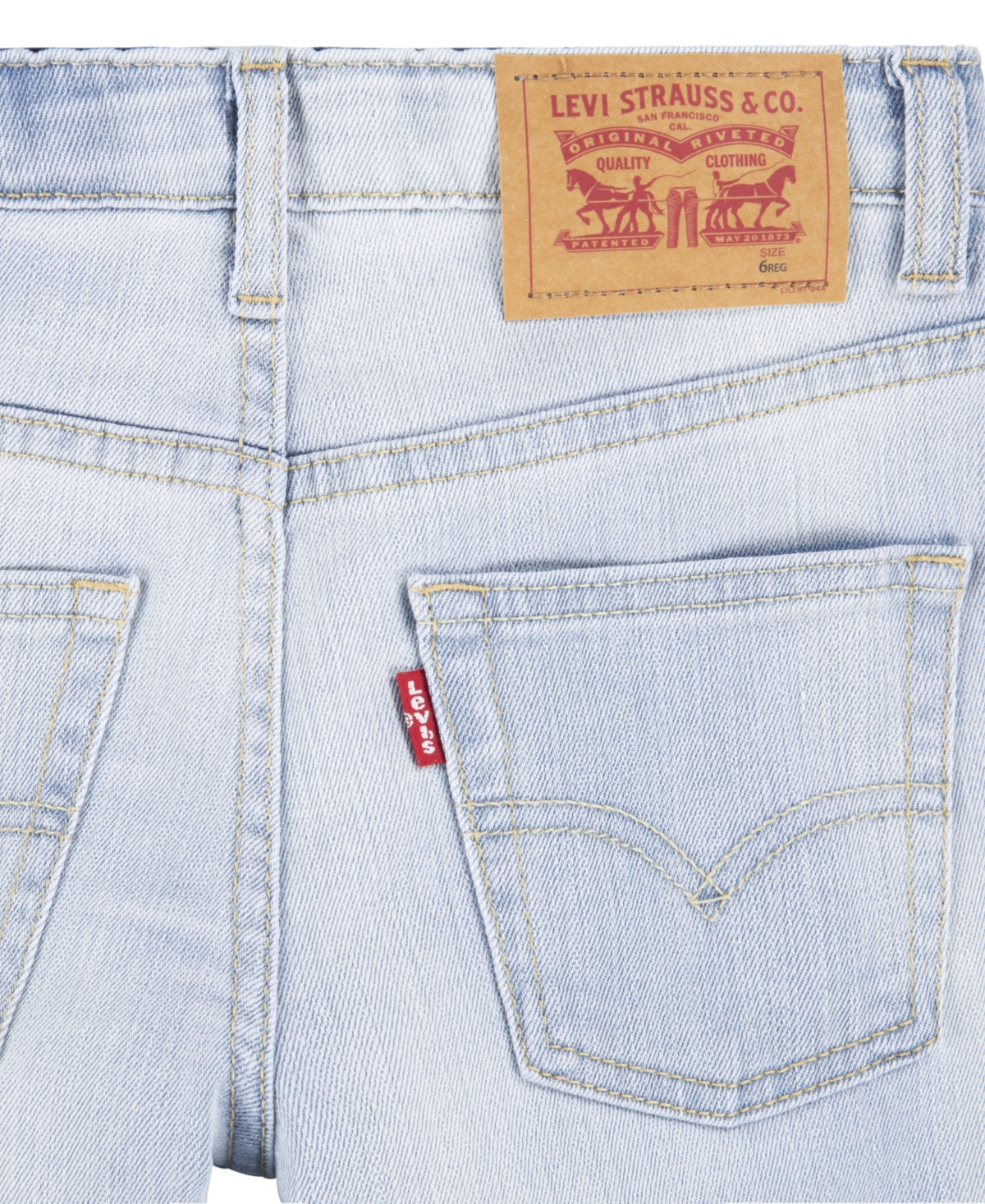 LEVI'S LITTLE BOYS SLIM FIT PERFORMANCE SHORTS 