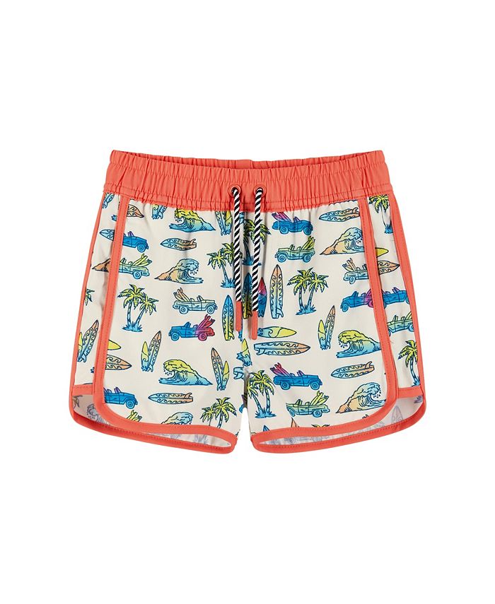Andy & Evan Toddler/Child Boys Car & Surfboard Print Board short Macy's