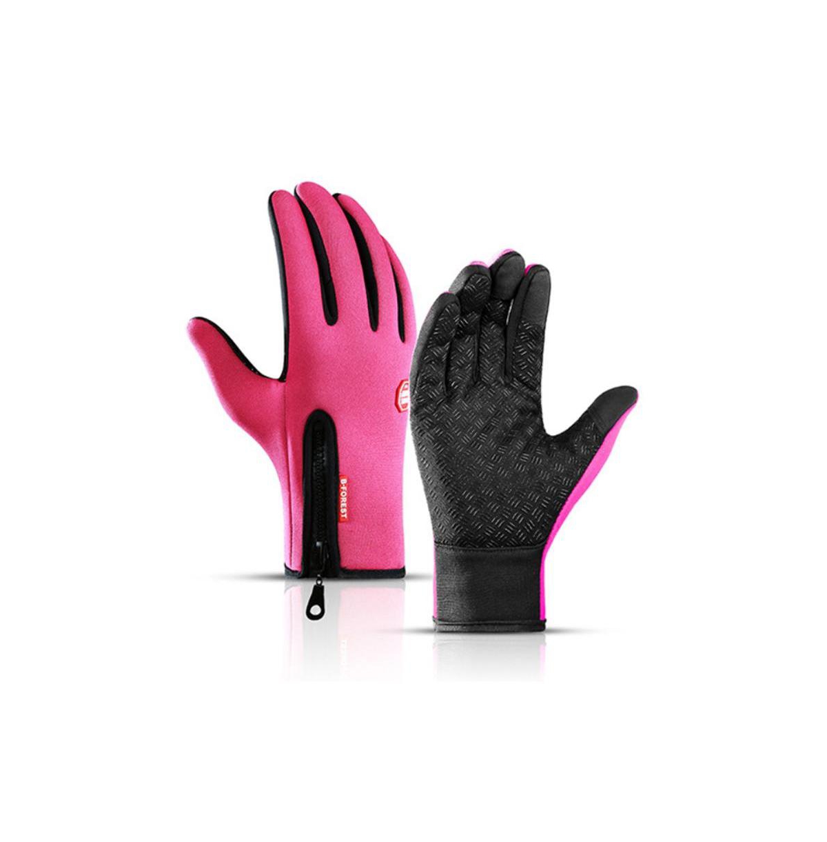 Men's Unisex Wind & Water Resistant Warm Touch Screen Tech Winter Gloves - Aqua