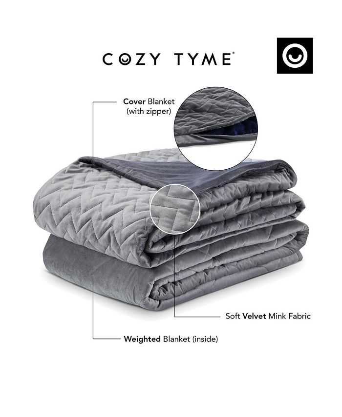 Cozy Tyme Fabumi Weighted Blanket 20 Pound Queen Size Macy's