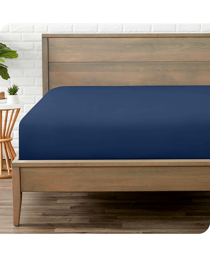 Bare Home UltraSoft Double Brushed Full XL Fitted Sheet Macy's