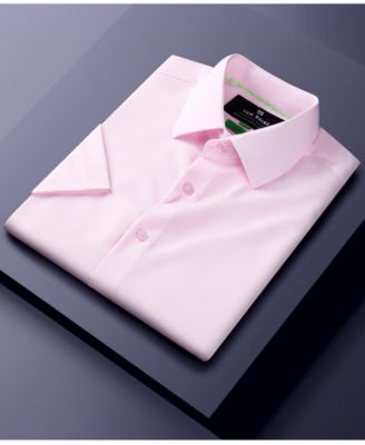 Men's Slim Fit Short Sleeve Performance Button Down Dress Shirt