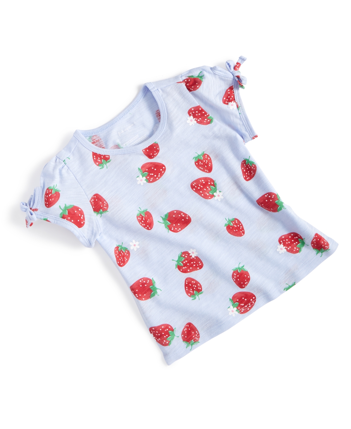 Shop First Impressions Baby Girls Strawberry Garden T-shirt, Created For Macy's In Lunar