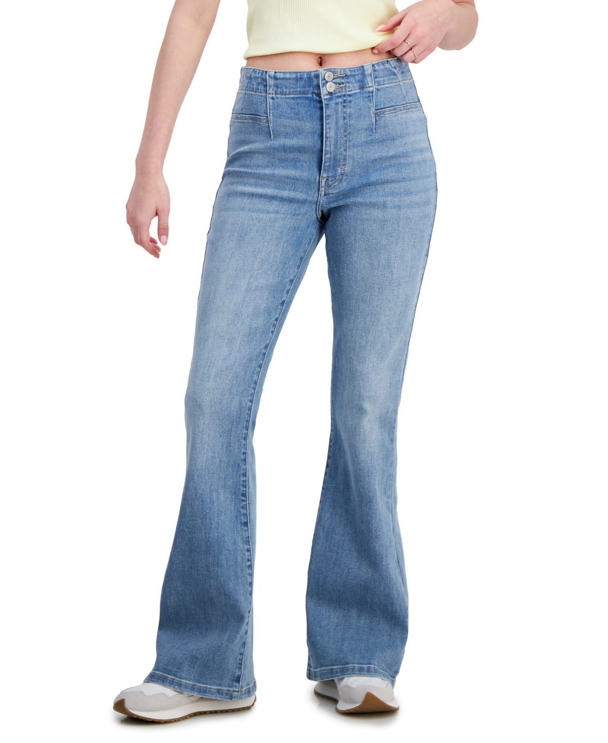 Women's Stevie High-Rise Flare-Leg Denim Jeans - Aquarius