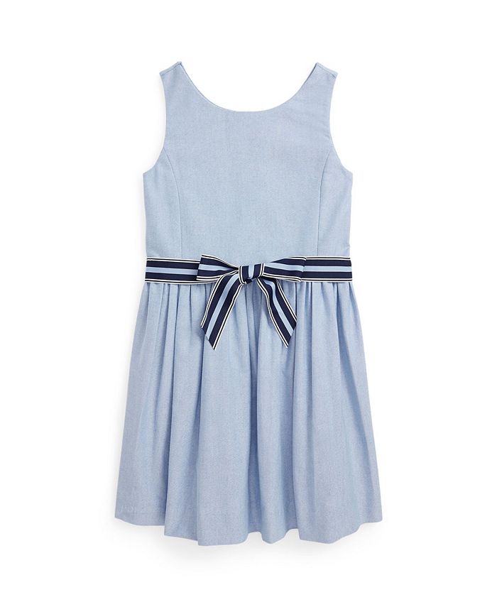 Polo Ralph Lauren Toddler and Little Girls Cotton Oxford Dress - Macy's