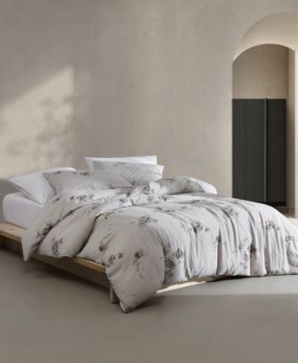 Aquarelle Floral Cotton Melange Gauze 3 Piece Comforter Set, King