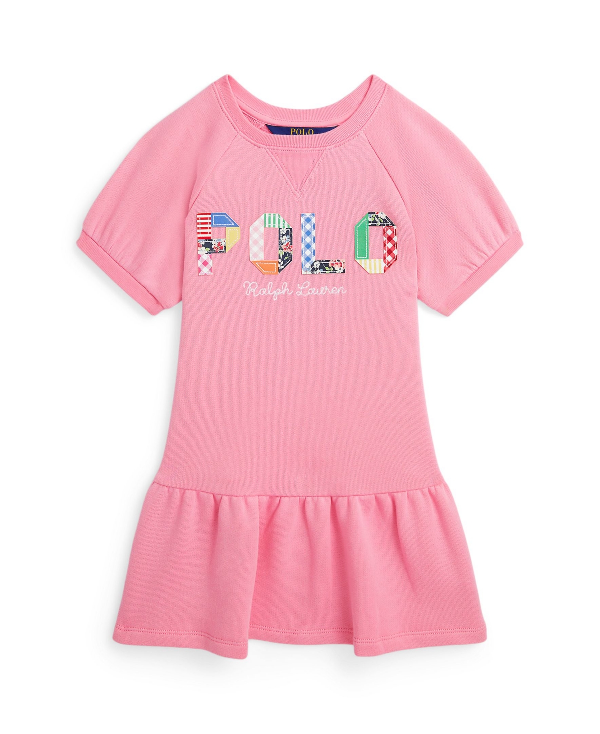 Polo Ralph Lauren Kids' Toddler And Little Girls Mixed-logo Terry Dress In Florida Pink