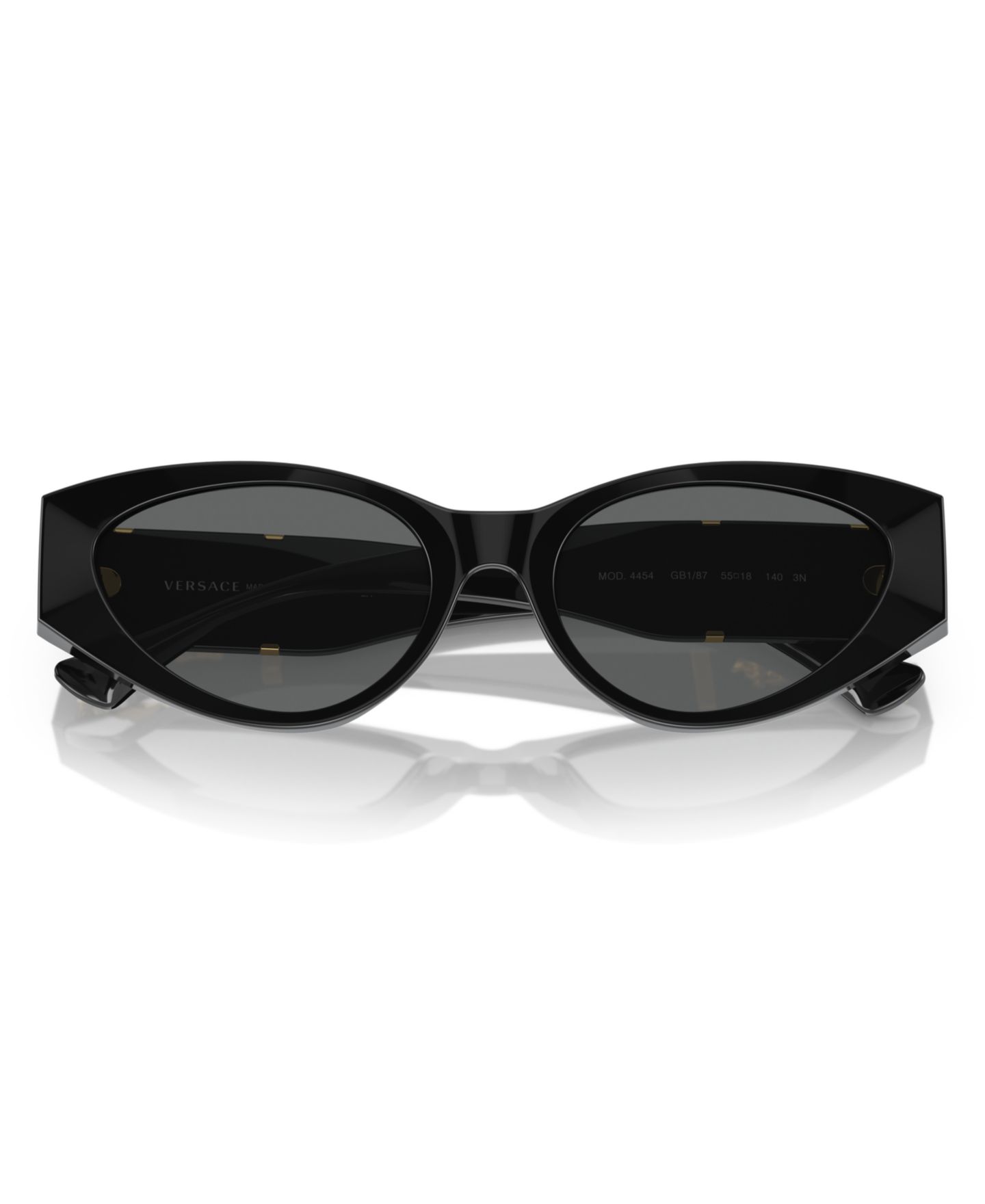 Женские солнцезащитные очки Versace Sunglasses VE4454, цвет: Чёрный — фото 3