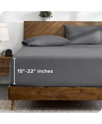 Microfiber 22-Inch Extra Deep Pocket Fitted Sheet Full XL