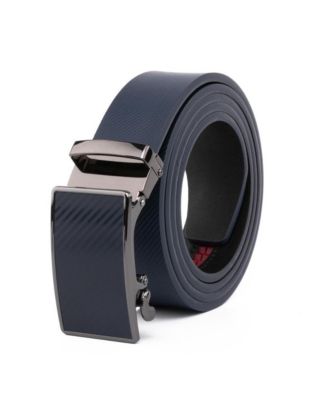 Men's Sliding Buckle Adjustable Leather Ratchet Belt