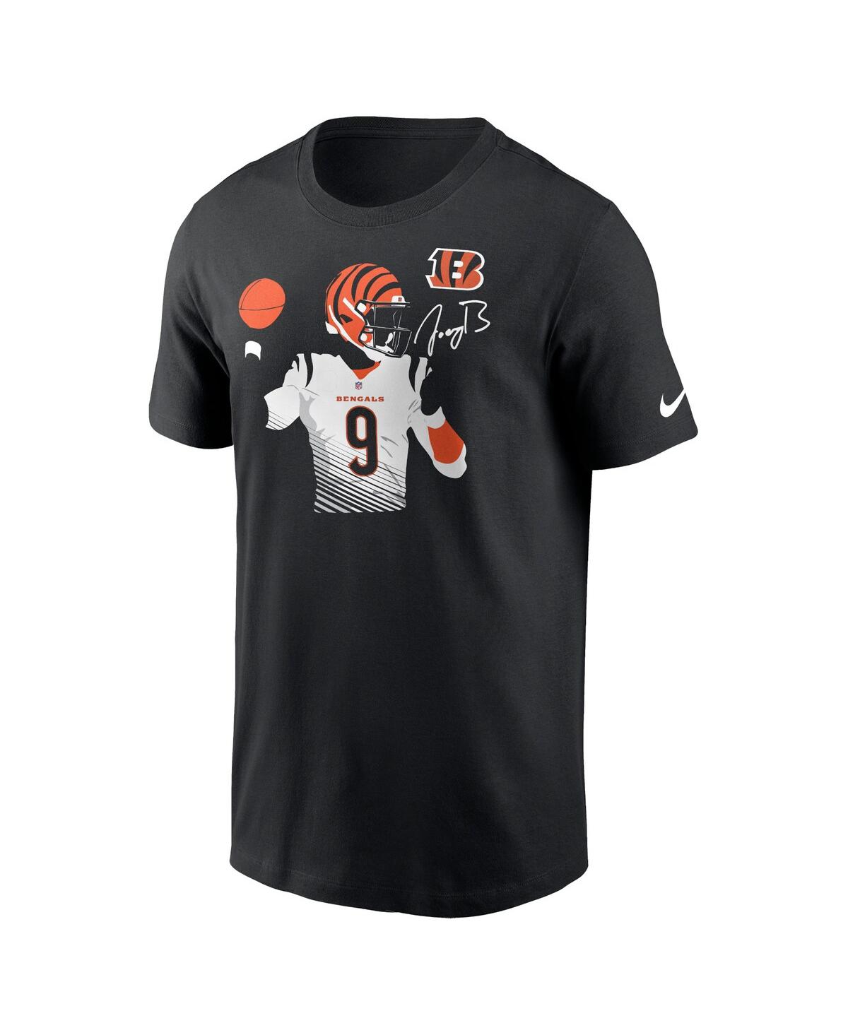Shop Nike Men's  Joe Burrow Black Cincinnati Bengals Player Graphic T-shirt