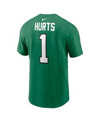 Big Boys Jalen Hurts Kelly Green Philadelphia Eagles Player Name and Number T-shirt