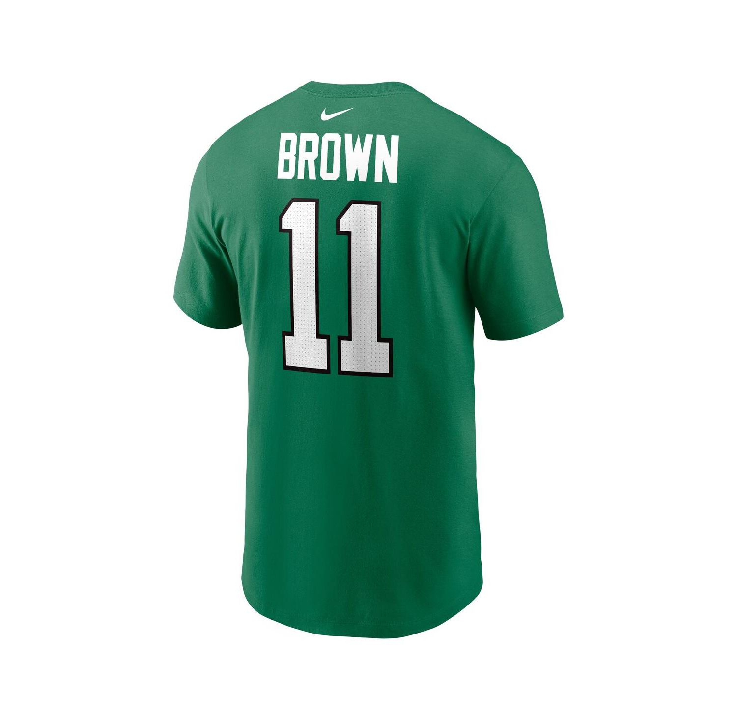 Men's A.J. Brown Kelly Green Philadelphia Eagles Alternate Player Name & Number T-shirt