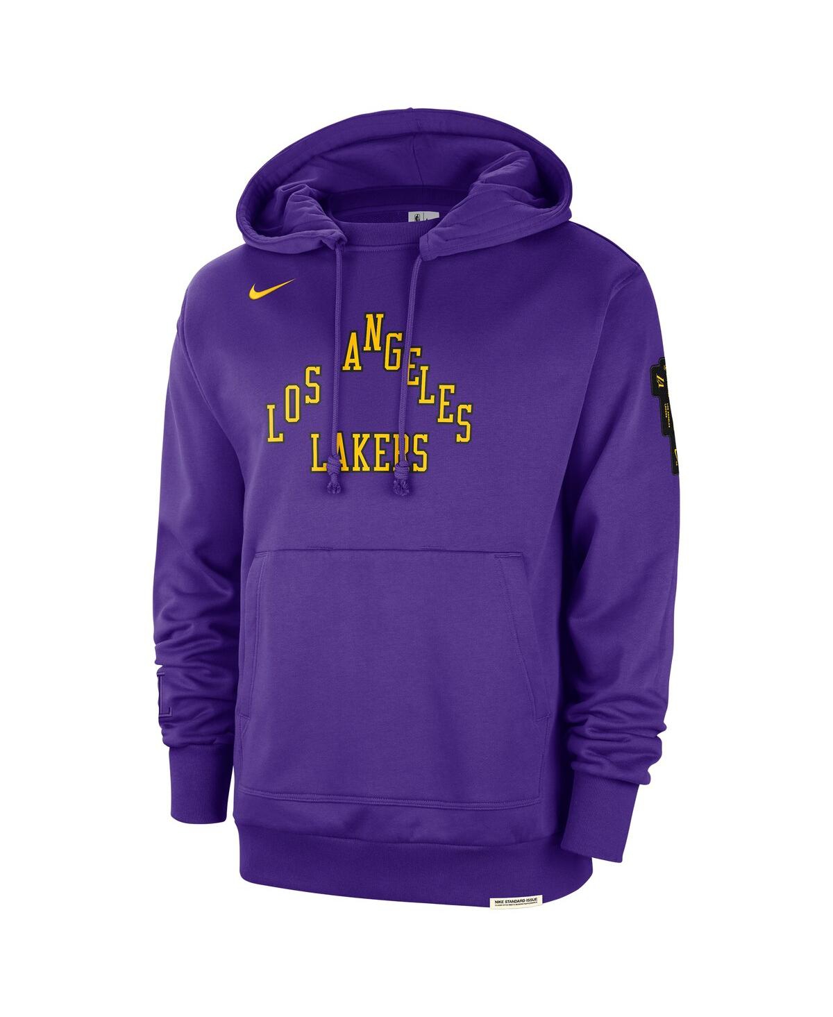 Shop Nike Men's  Purple Distressed Los Angeles Lakers 2023/24 City Edition Courtside Standard Issue Pullov