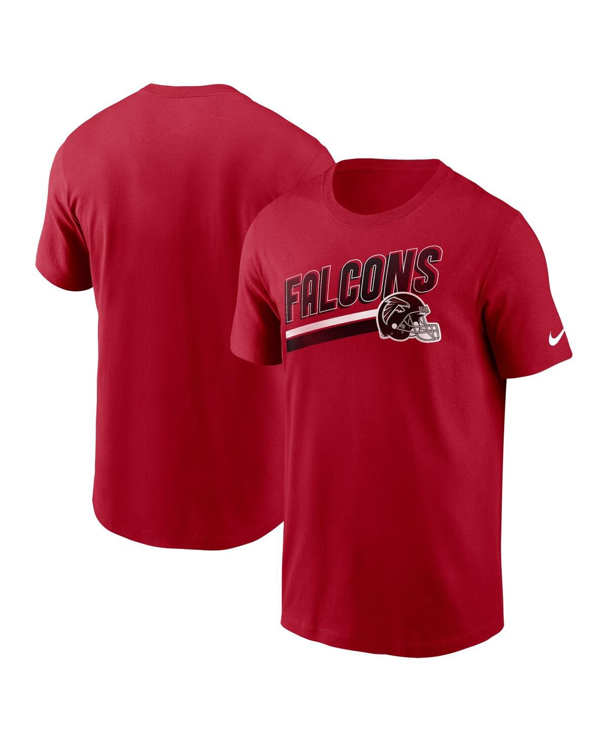 Shop Nike Men's  Red Atlanta Falcons Essential Blitz Lockup T-shirt
