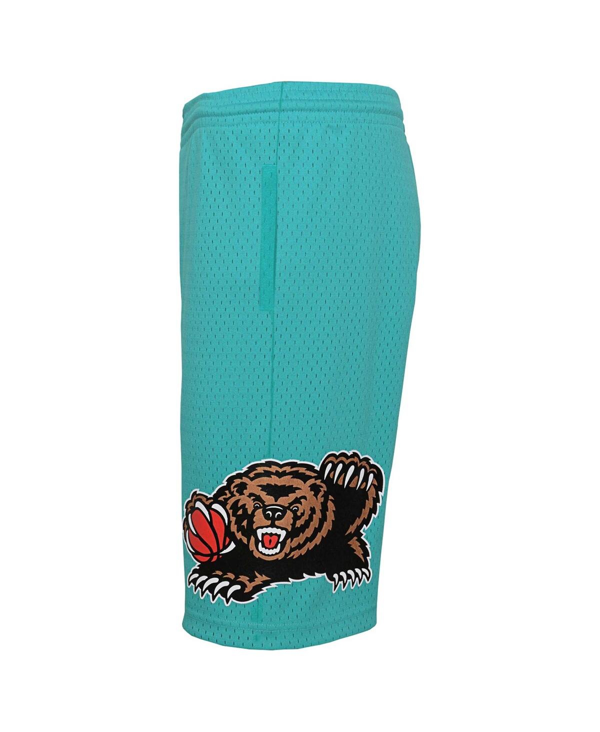Big Boys Mitchell & NessVancouver Grizzlies Hardwood Classics Swingman Shorts - Turquoise