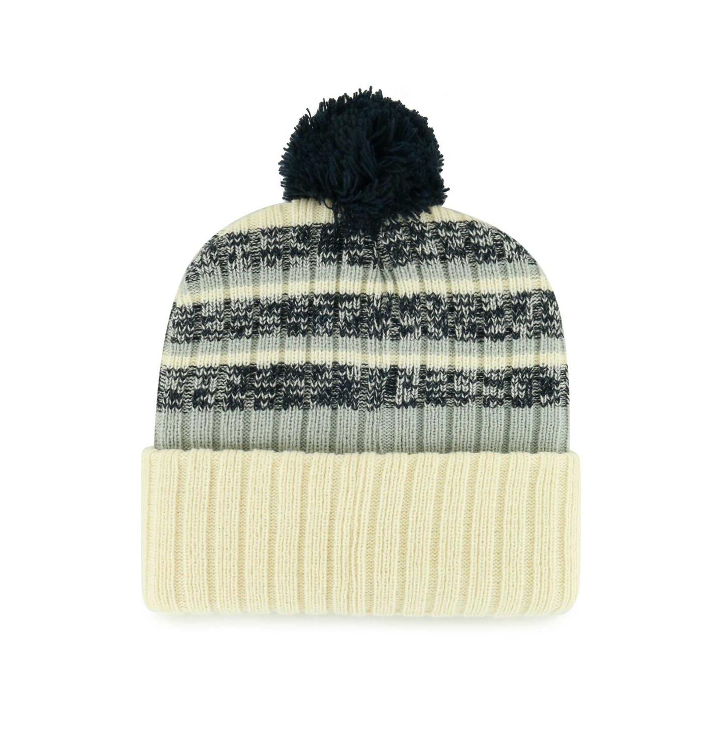 Мужская шапка '47 Brand Cream Dallas Cowboys Tavern Cuffed Knit Hat with Pom — фото 2