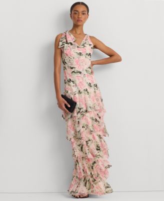 Lauren Ralph Lauren - Women's Tiered Ruffled A-Line Gown