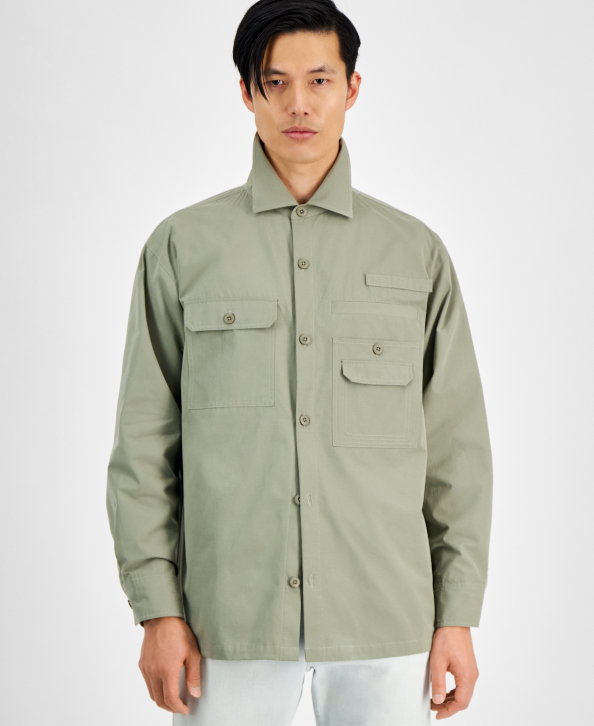 Shop And Now This Men's Trucker Jacket In Green