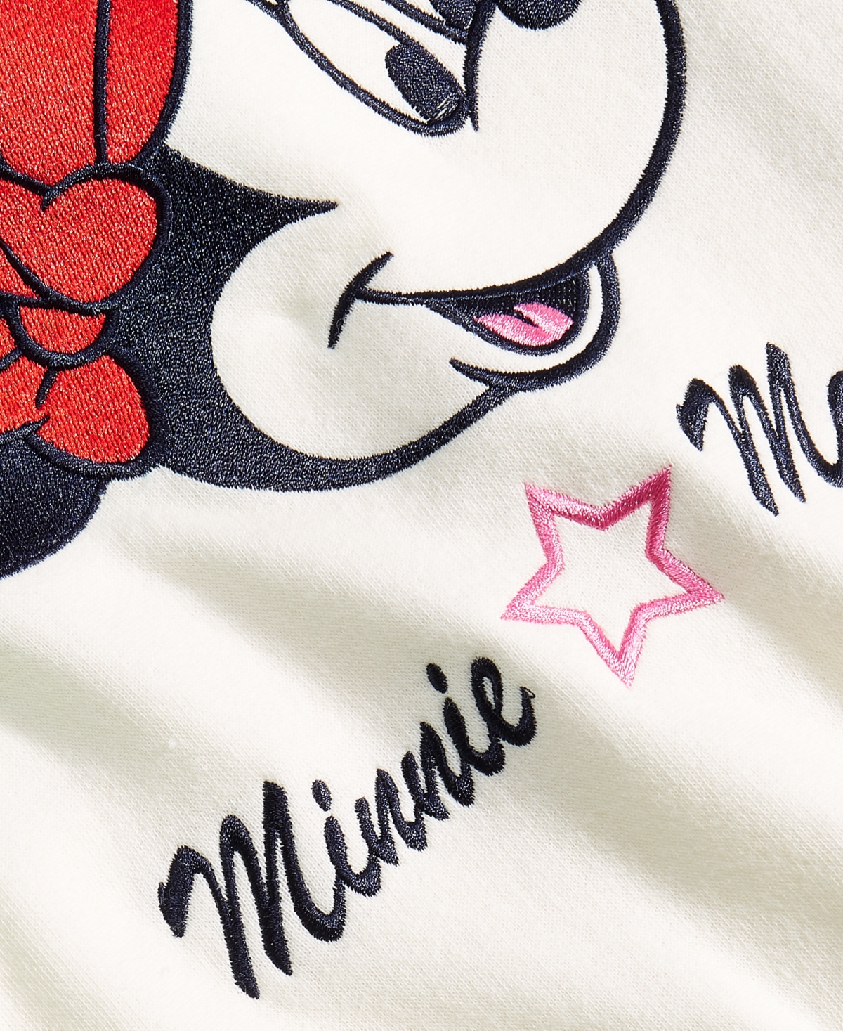 Shop Disney Toddler & Little Girls Minnie Mouse Varsity Bomber Jacket In Off White