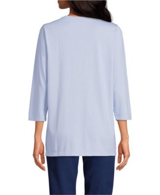 Women's 3/4 Sleeve Cotton Supima Tunic