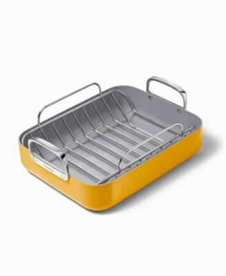 Non-Stick Ceramic-Coated 16.5" Roasting Pan with Rack
