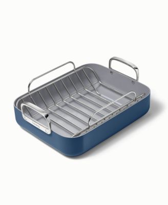 Non-Stick Ceramic-Coated 16.5" Roasting Pan with Rack