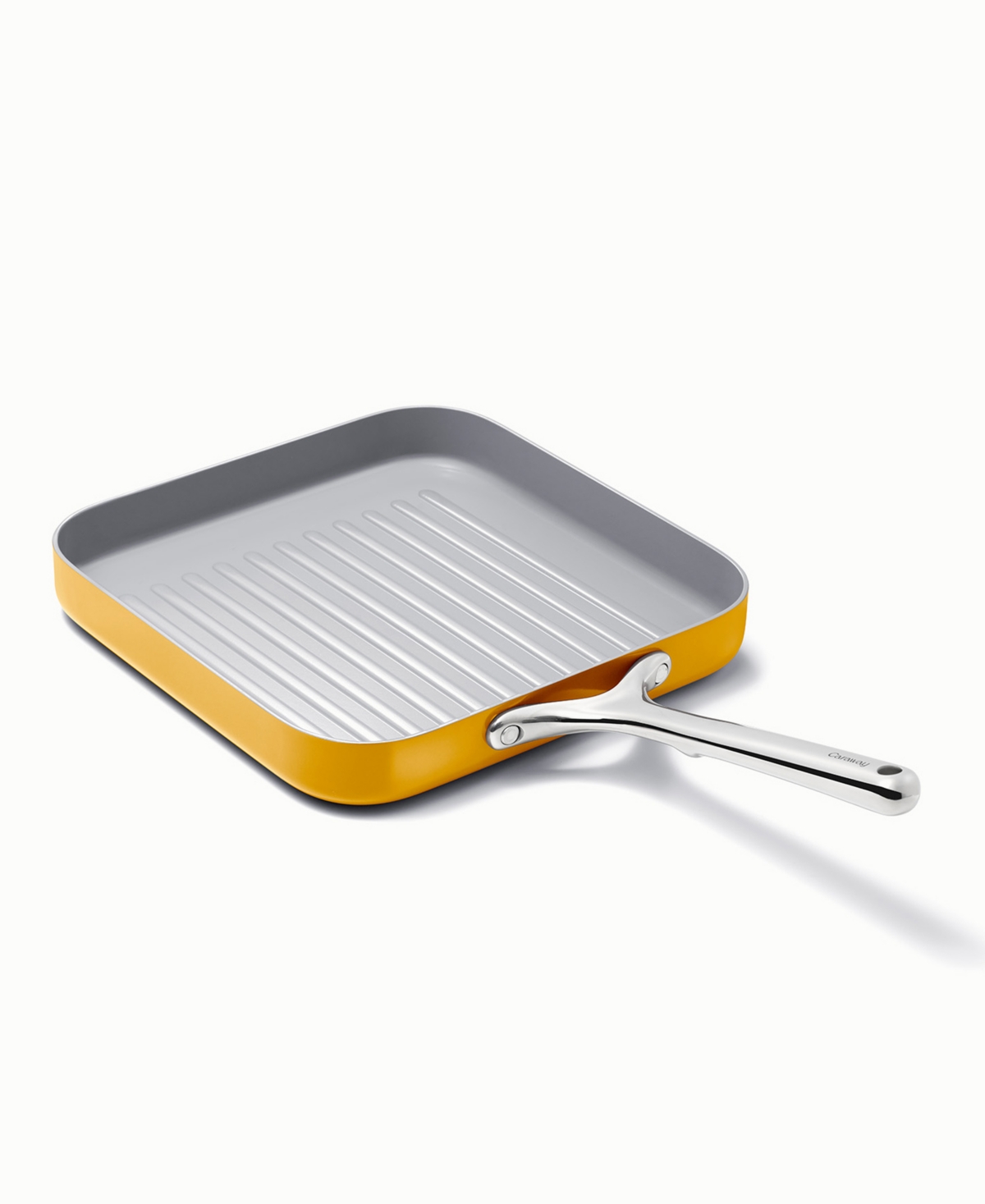 Caraway Harmless Ceramic-coated Non-stick 19.5" Square Grill Pan In Yellow