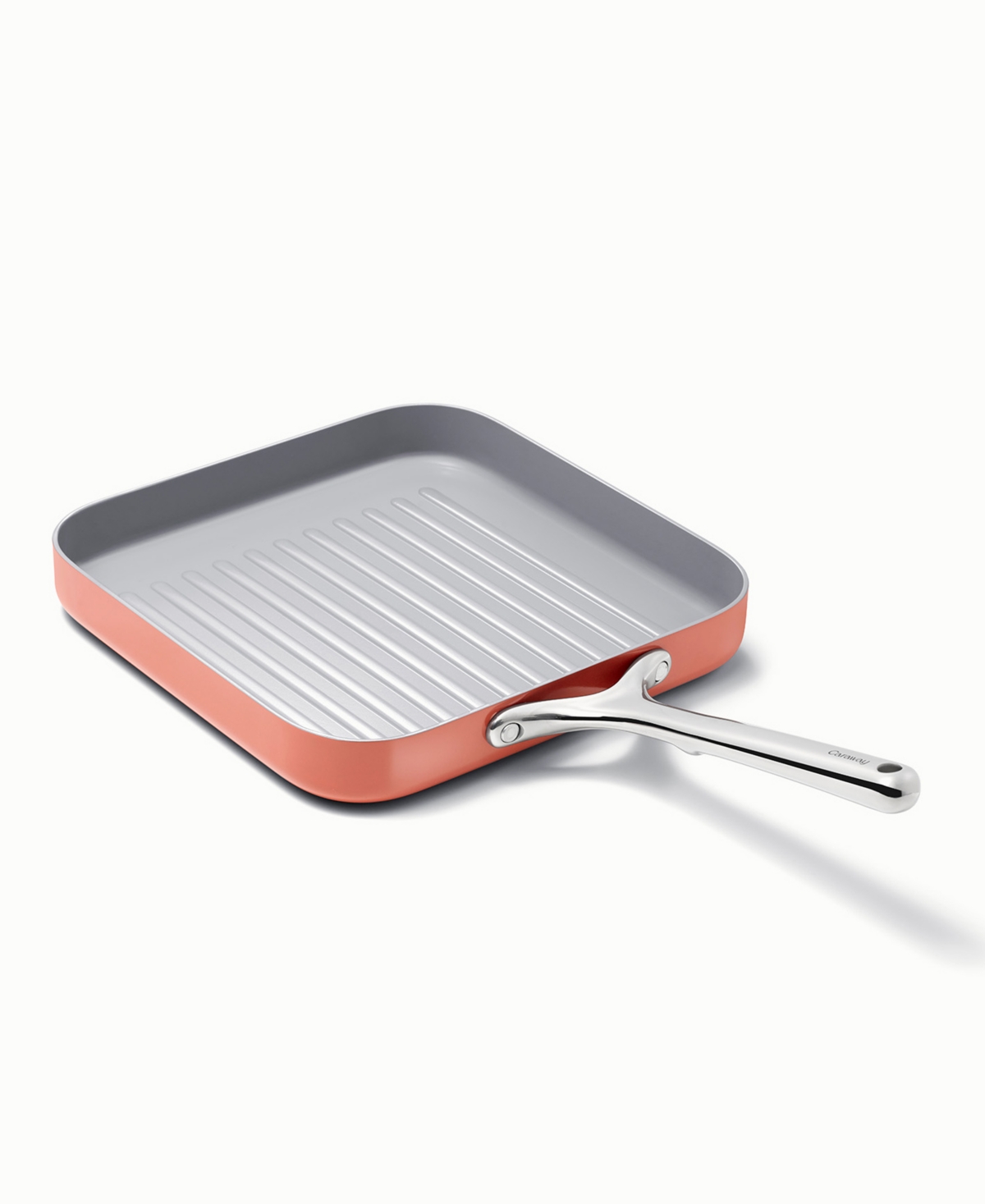 Caraway Non-stick Ceramic-coated 11" Square Grill Pan In Perracotta