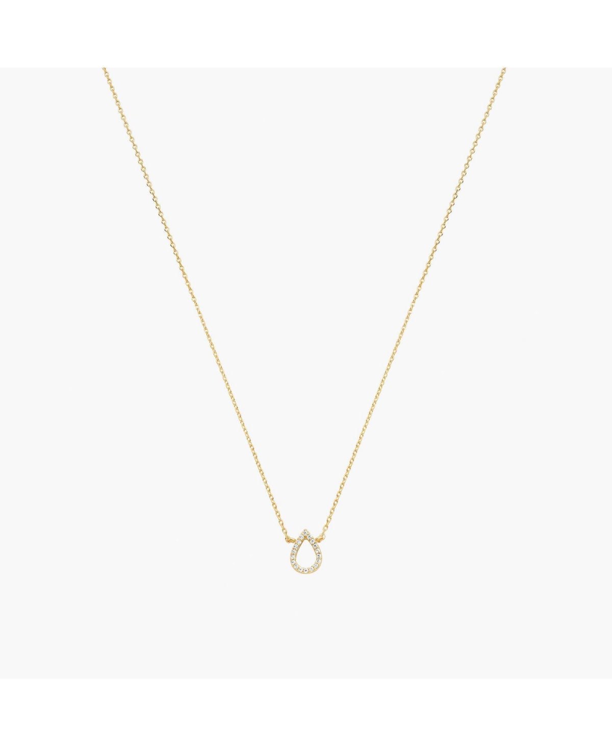 Livia Teardrop Pendant Necklace - Gold