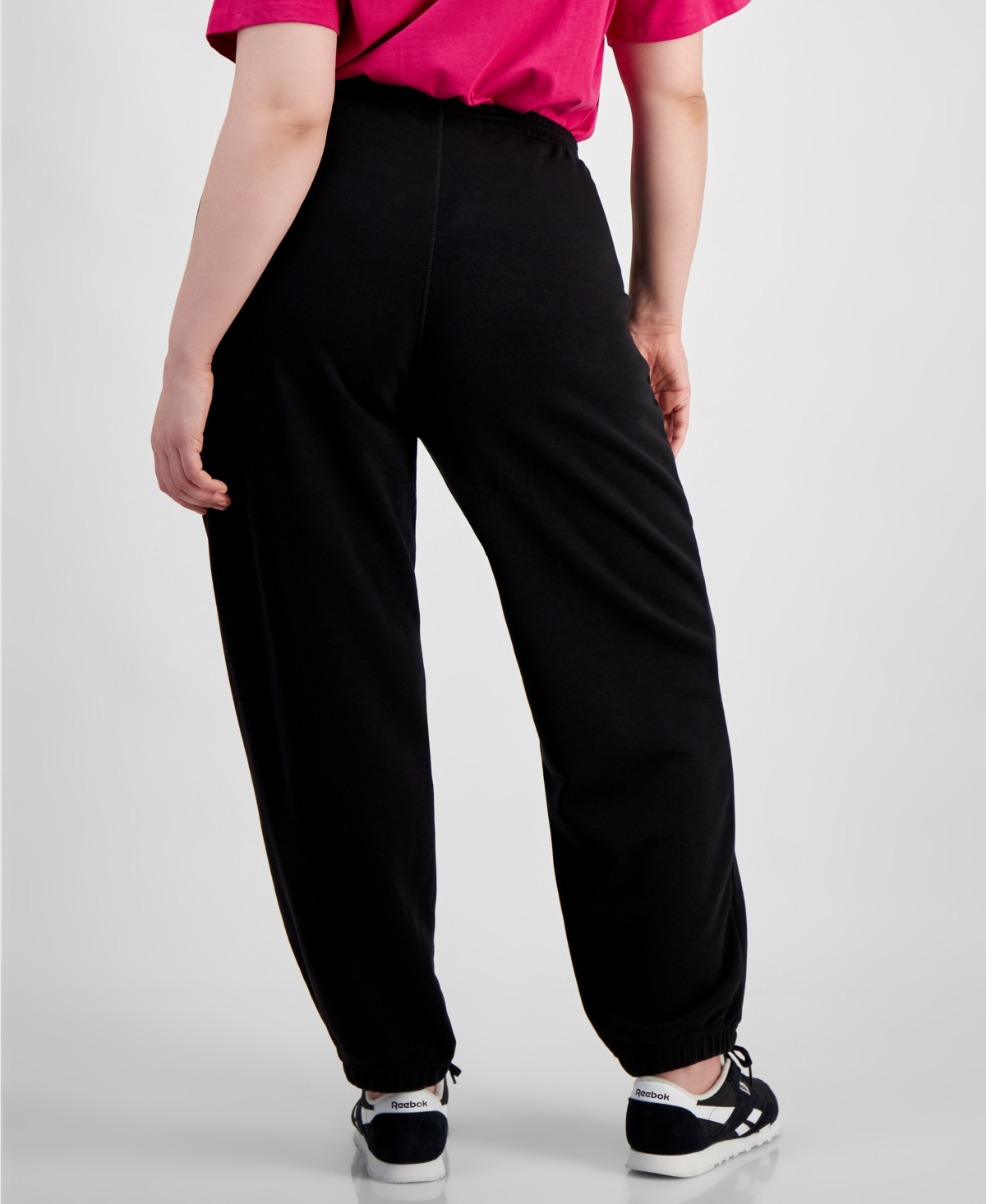 Reebok Plus Size Slim-Fit French Terry Sweatpants