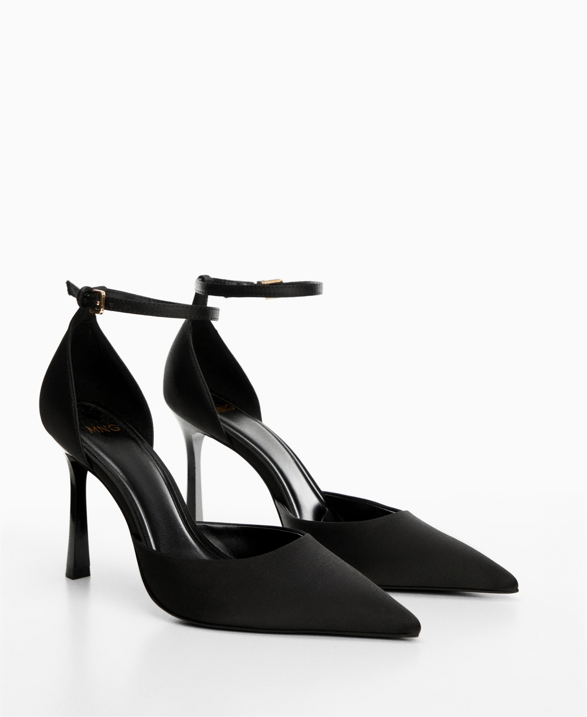 Mango Women's Ankle-cuff Heel Shoes In Black
