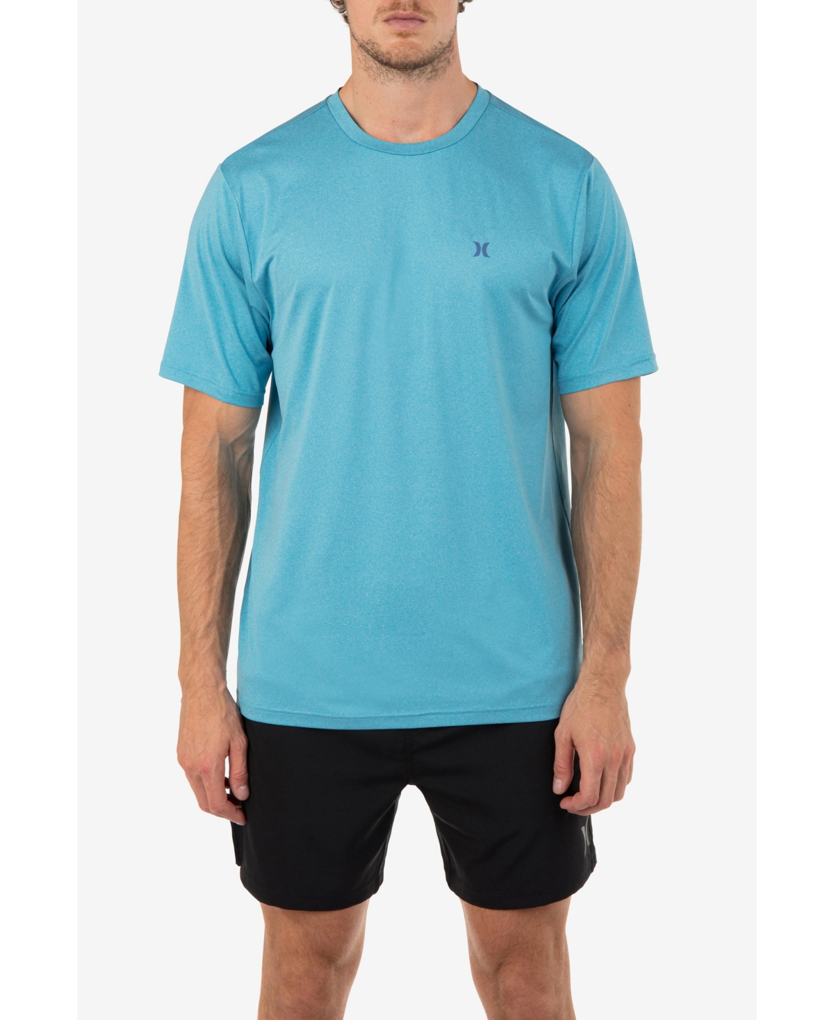 Shop Hurley Men's Everyday Hybrid Upf Short Sleeve T-shirt In Tahitian Teal